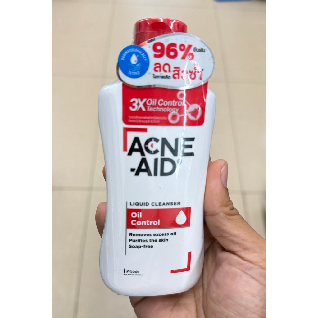 ผลิตภัณฑ์ทำความสะอาดผิวหน้า แอคเน่-แอด ACNE-AID ขนาด 50มล ของแท้100%