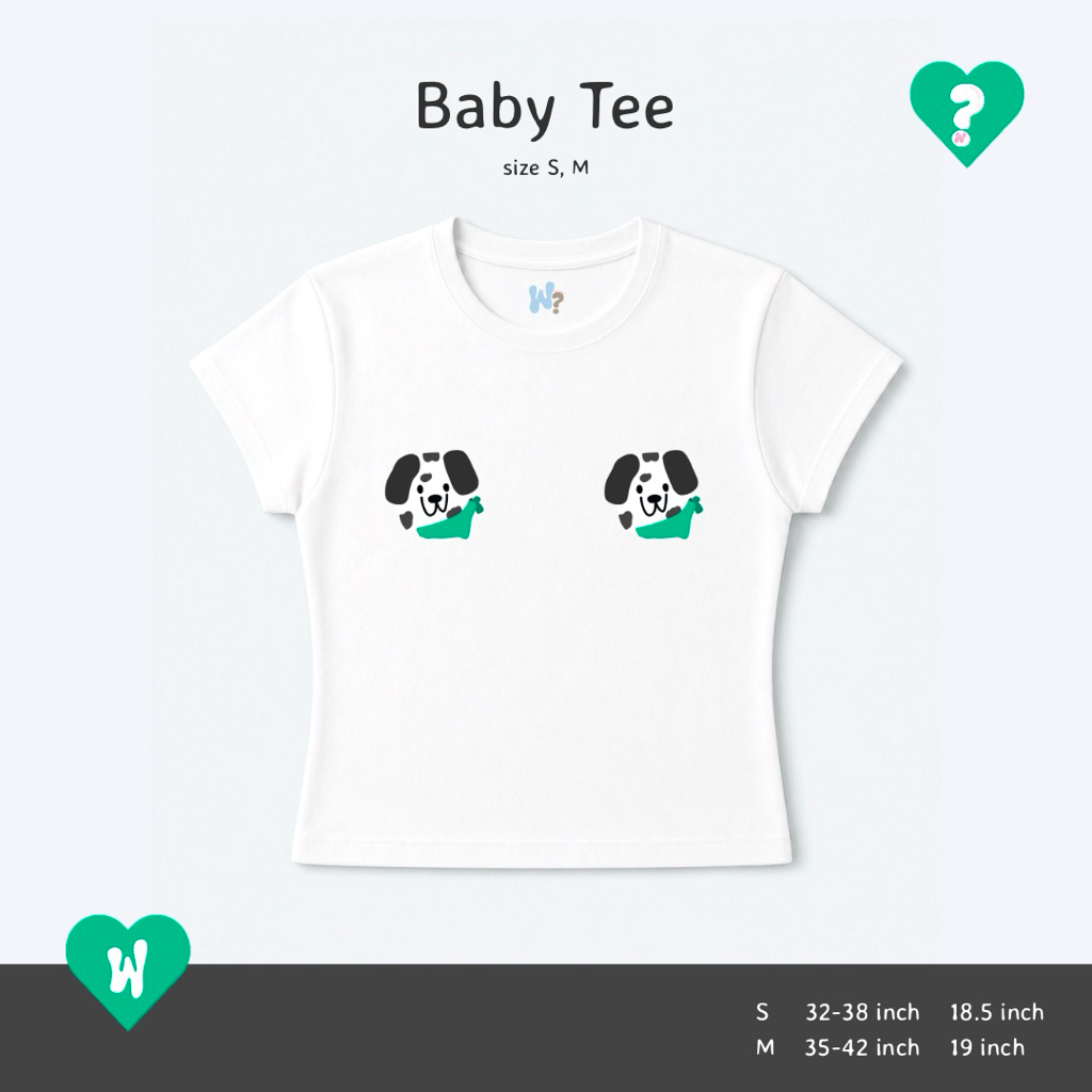 Why so? เสื้อ Baby Tee ลาย Couple Dalmatian | เสื้อยืดเบบี้ทีลายน่ารัก WHY SO CEREALS