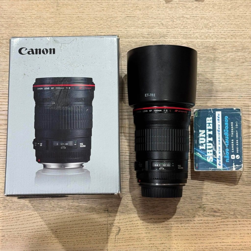 Canon EF 135 F2 L USM อปกร