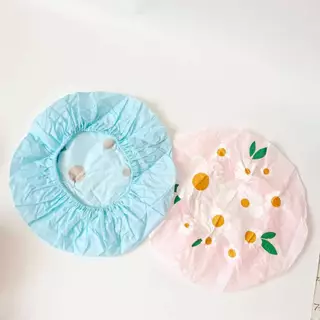 หมวกคลุมผมอาบน้ำลายดอกไม้ กันน้ำได้ดี สีน่ารัก