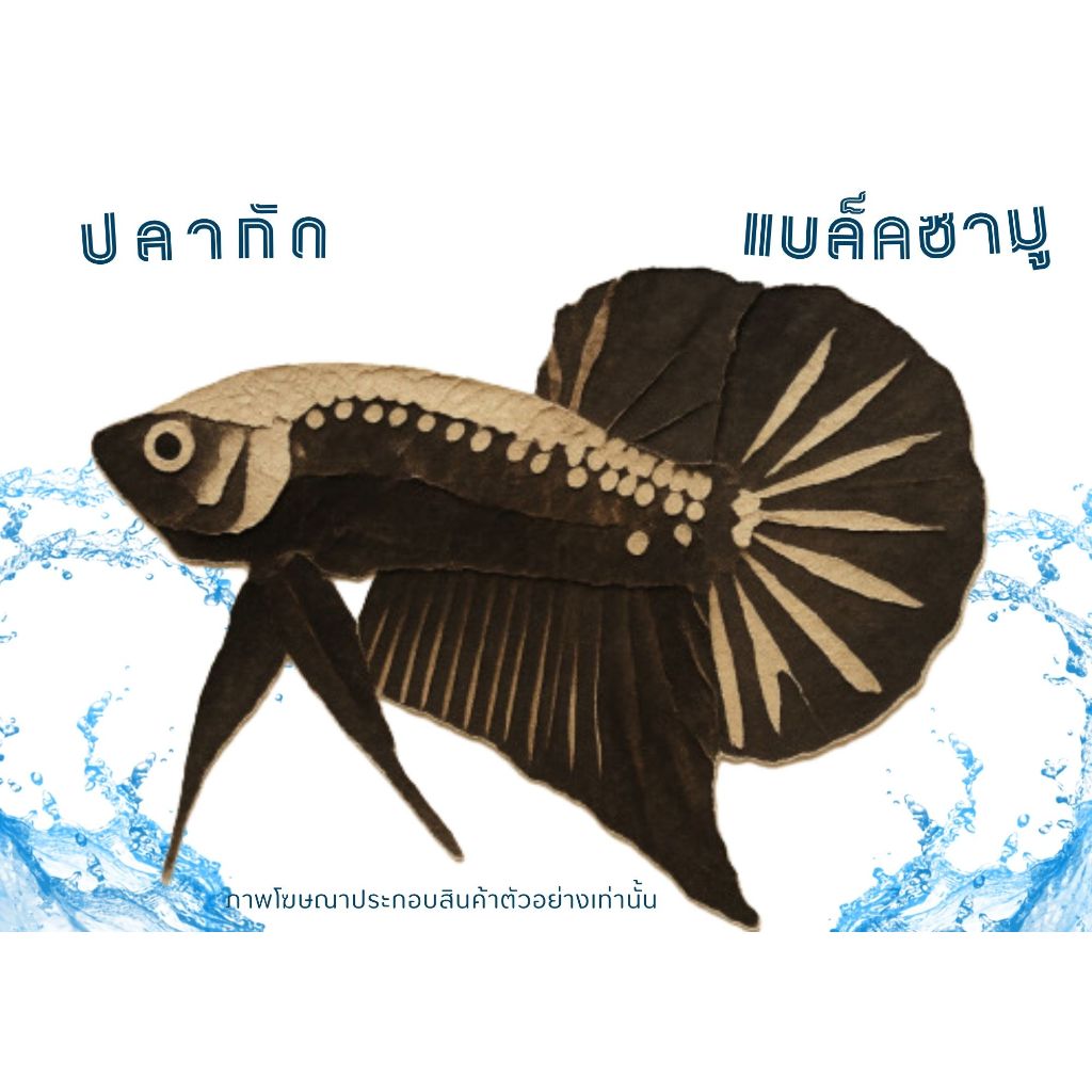 อุปกรณ์ตกแต่งตู้ปลา “ปลาแบล๊คซามู”