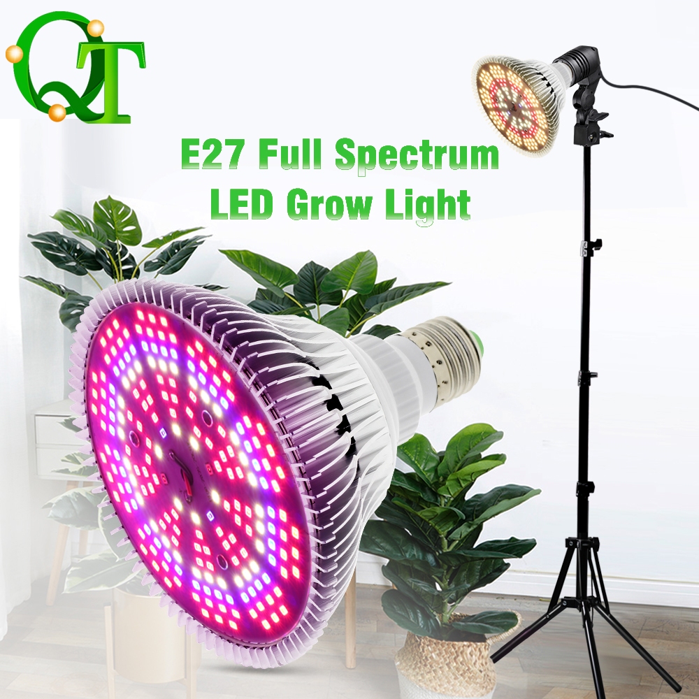 ไฟปลูกต้นไม้ E27 SMD2835 หลอดไฟ 180W 3 ชนิด Led Grow light Full spectrum สำหรับดอกไม้เรือนกระจกปลูกพืชผัก