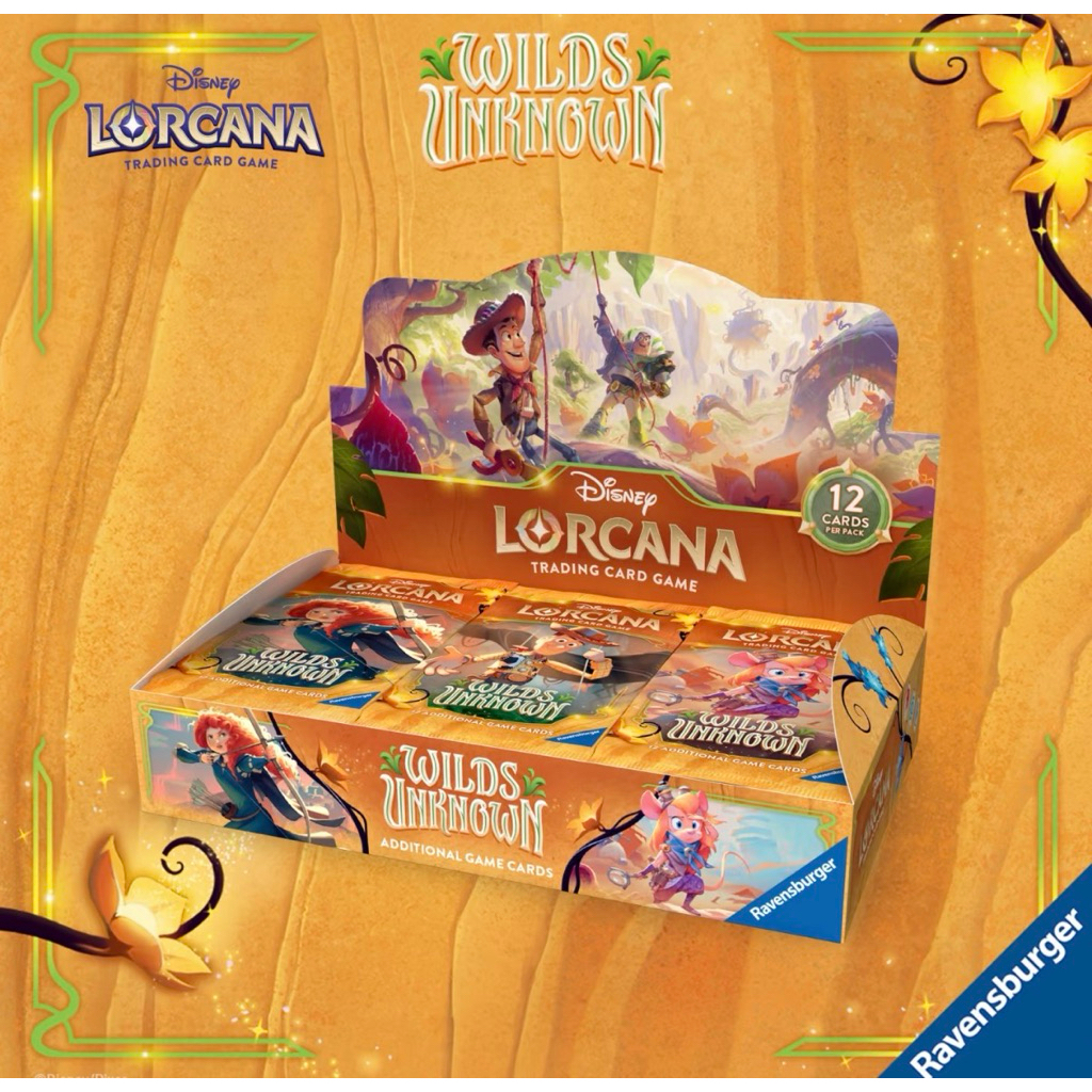 🛸🦖  ; ( 1 ซอง / 12 ใบ ) Disney Lorcana SET12 - Wilds Unknown Booster box