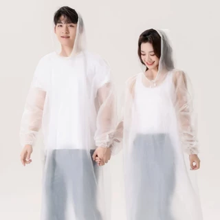 เสื้อกันฝนแฟชั่นผู้ใหญ่ แบบหนา EVA เสื้อคลุมกันฝนแบบคลุมตัว กิจกรรมกลางแจ้ง Rain Coat