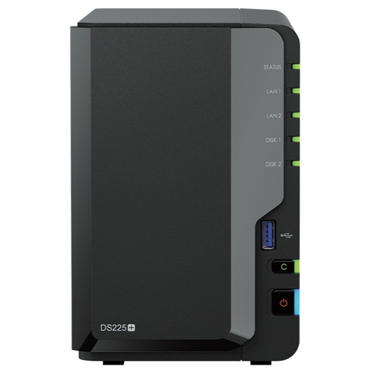 SYNOLOGY DISKSTATION DS225+ 2 BAY INTEL CELERON J4125 2GB DDR4 NON-ECC NAS