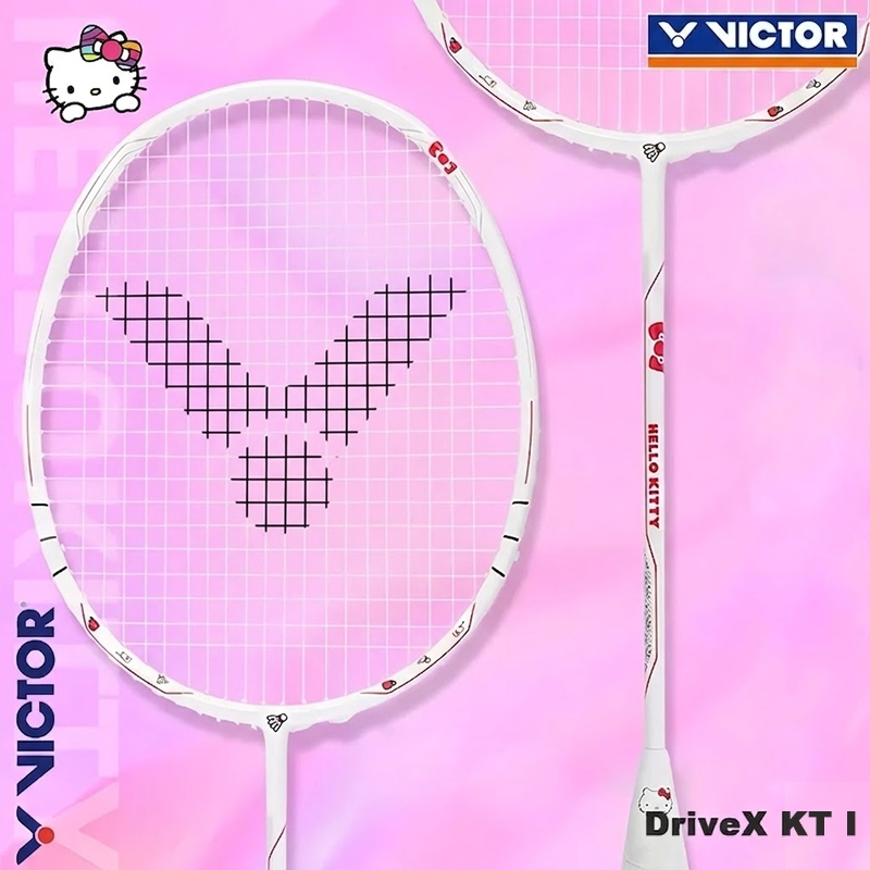 ไม้แบดมินตัน VICTOR TK-KT Hello Kitty 4UG5 | สินค้าในสต็อกไทย ส่ง 24ชม | สายพร้อมเล่น VBS-63 | ฟรีส่ง COD