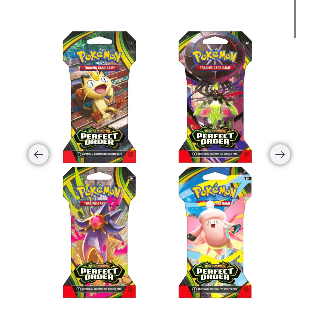 📌พร้อมส่งจากไทย📌 Pokemon TCG Eng Ver.:Perfect order Blisters single pack โปรเกม่อนการ์ดเกมส์