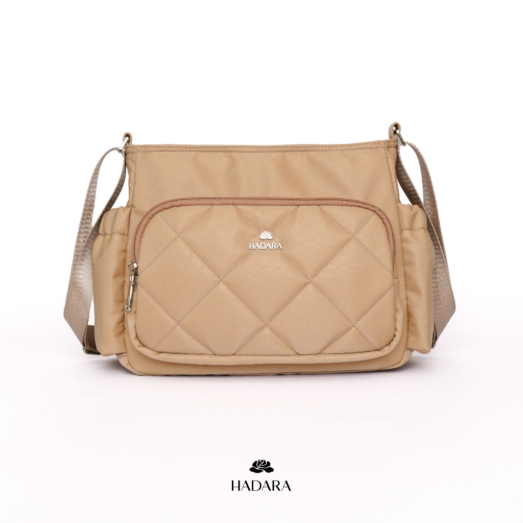 Hadara Moment Series No.32 กระเป๋าสะพาย ผ้า Deluxe Nylon 20 ช่องจัดเก็บ ใส่ IPad mini ได้