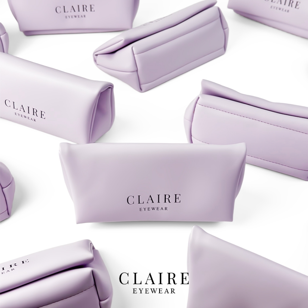 CLAIRE : Gummy Glasses Bag สี Grape — กระเป๋าแว่นสุดนุ่มนิ่ม | Limited Edition