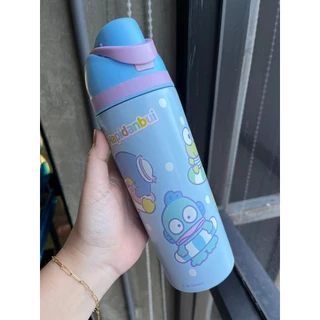 กระบอกน้ำสแตนเลสเก็บความเย็น ลายการ์ตูน Hapidanbui ขนาด 600 มล. สีฟ้า สีชมพู สีขาว