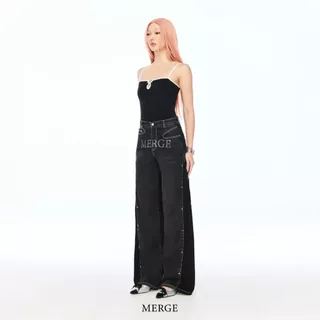 Merge Official - Shape Wide Jeans (พร้อมส่ง)