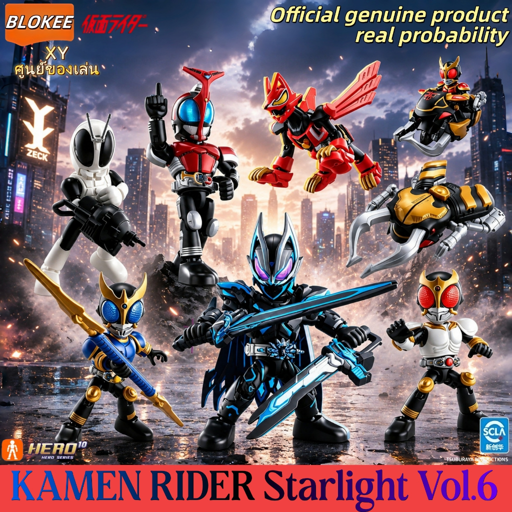 แท้! หายากสุด HIDDEN Blokee Kamen Rider Starlight Vol.6 Geats Kuuga Gift for Boys · Transforming Figure · Assembly Set