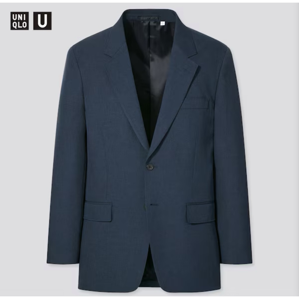 สูทมือสอง เบลเซอร์มือสอง Uniqlo U สีกรม ไซส์ L