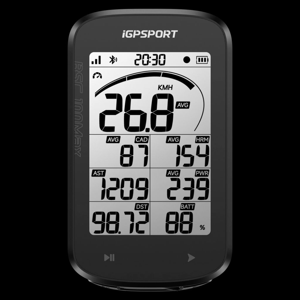 ไมล์จักรยาน iGPSPORT BSC100Max Lightweight Large-Screen Smart Bike Computer