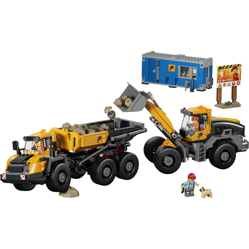 LEGO City ‏60494 شاحنة قلاب ولودر (1132 قطعة) — صورة 2