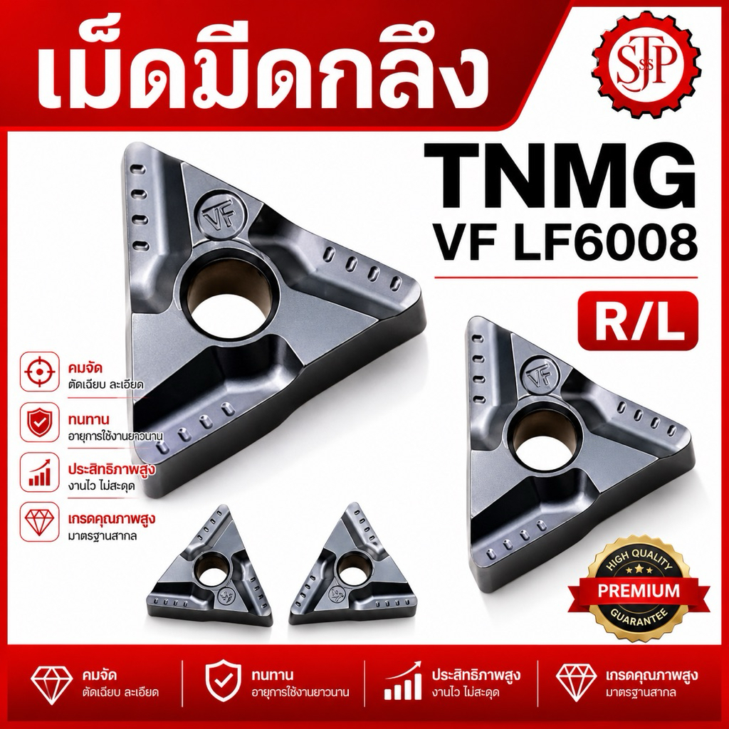 DESKAR เม็ดมีด เล็บมีด เม็ดมีดกลึง TNMG160404R-VF LF6008 TNMG160404L-VF6008 TNMG160408R-VF LF6008 TNMG160408L-VF