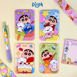 Crayon Shinchan ID Card Holder | ชินจัง ที่ใส่บัตร พร้อมสายคล้อง เหมาะสำหรับนักเรียน พนักงาน บัตรเครดิต บัตรโดยสาร
