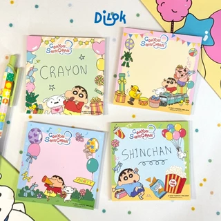 Crayon Shinchan Memo Note | กระดาษโน้ตชินจัง ขนาด 9x9 ซม. กระดาษโน้ตจดข้อความ 50 แผ่น
