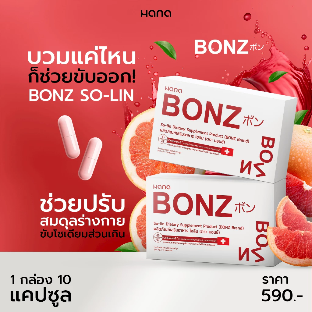 B13 โปรพิเศษสุดคุ้ม BONZ 4 กล่อง ผลิตภัณฑ์เสริมอาหาร thumbnail 8