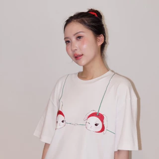 HausofJane - Cherry Bunny Oversized Tee เสื้อโอเวอร์ไซซ์กระต่ายเชอร์รี่