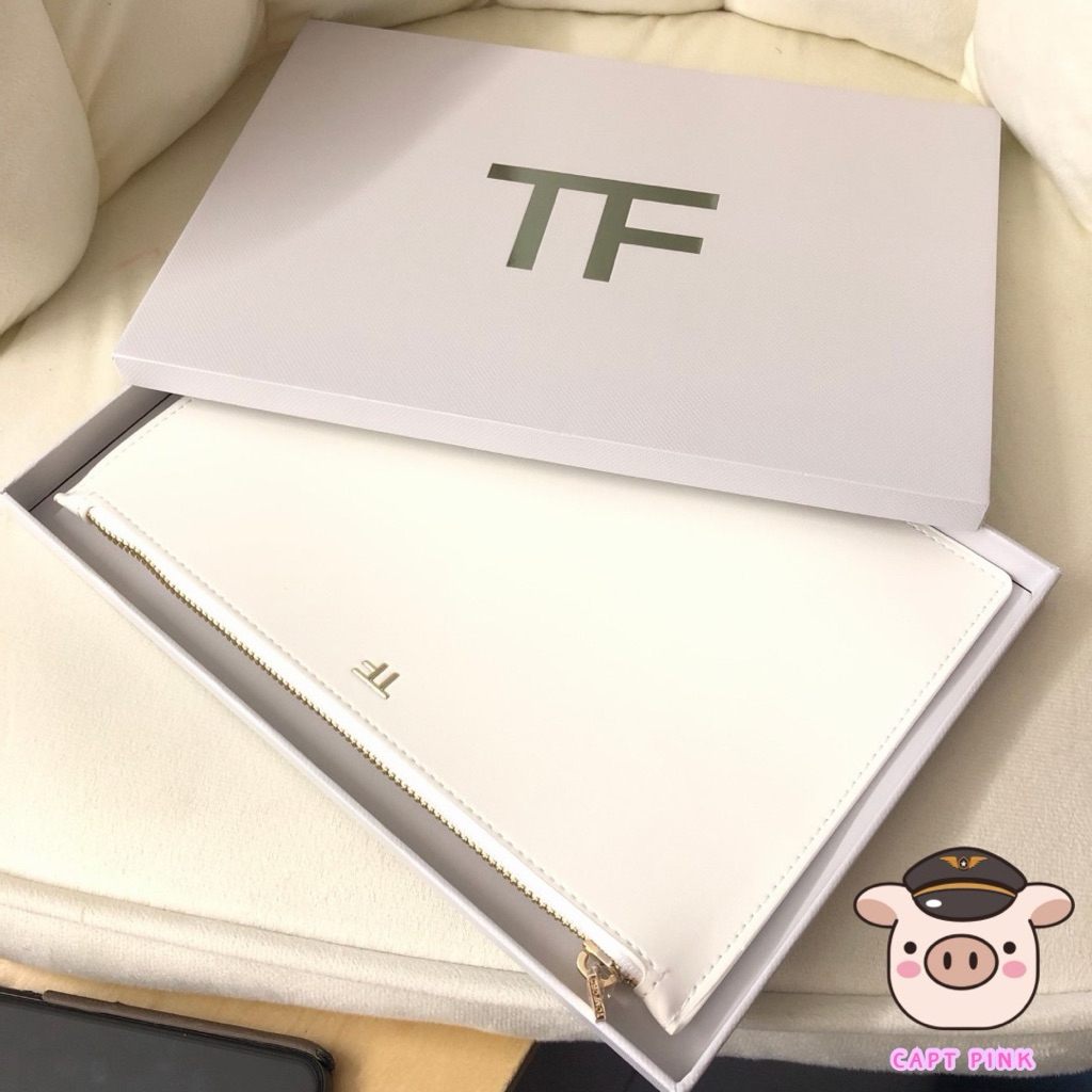 ✨ Tom Ford Cosmetic Bag ✨กระเป๋าใส่ของดีไซน์เรียบหรู พร้อมกล่อง