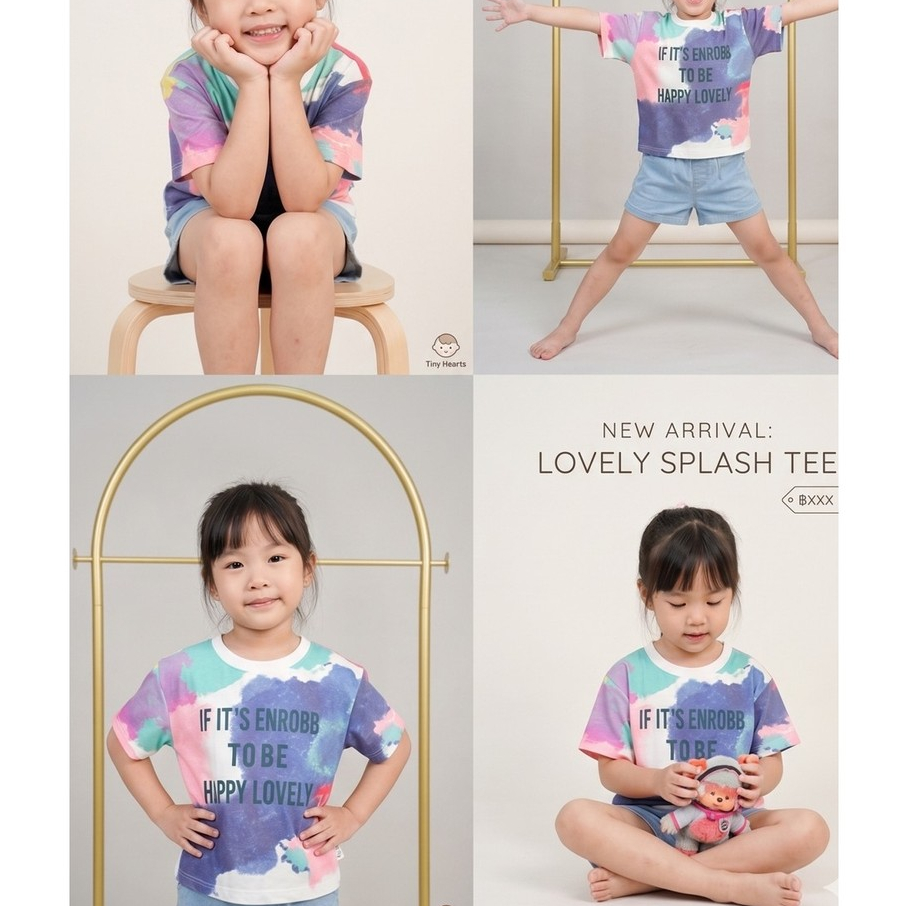 เสื้อยืดแขนสั้น  สำหรับเด็กผู้หญิง #G33
