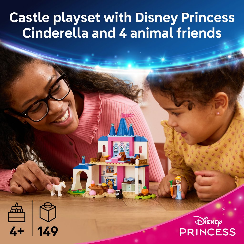 LEGO Disney Princess ‏43283 قلعة سندريلا وأصدقائها الحيوانات (149 قطعة) — صورة 5
