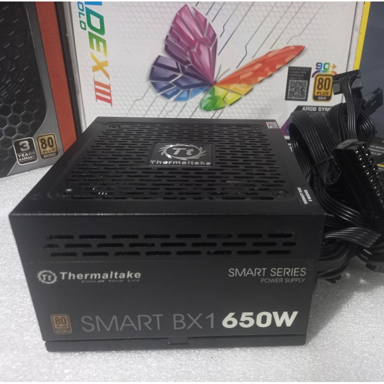 PSU ประกัน 4เดือน Thermaltake Smart BX1 650W 80+Bronze มือ2 สายแพร / power supply / พาวเวอร์ซัพพลาย