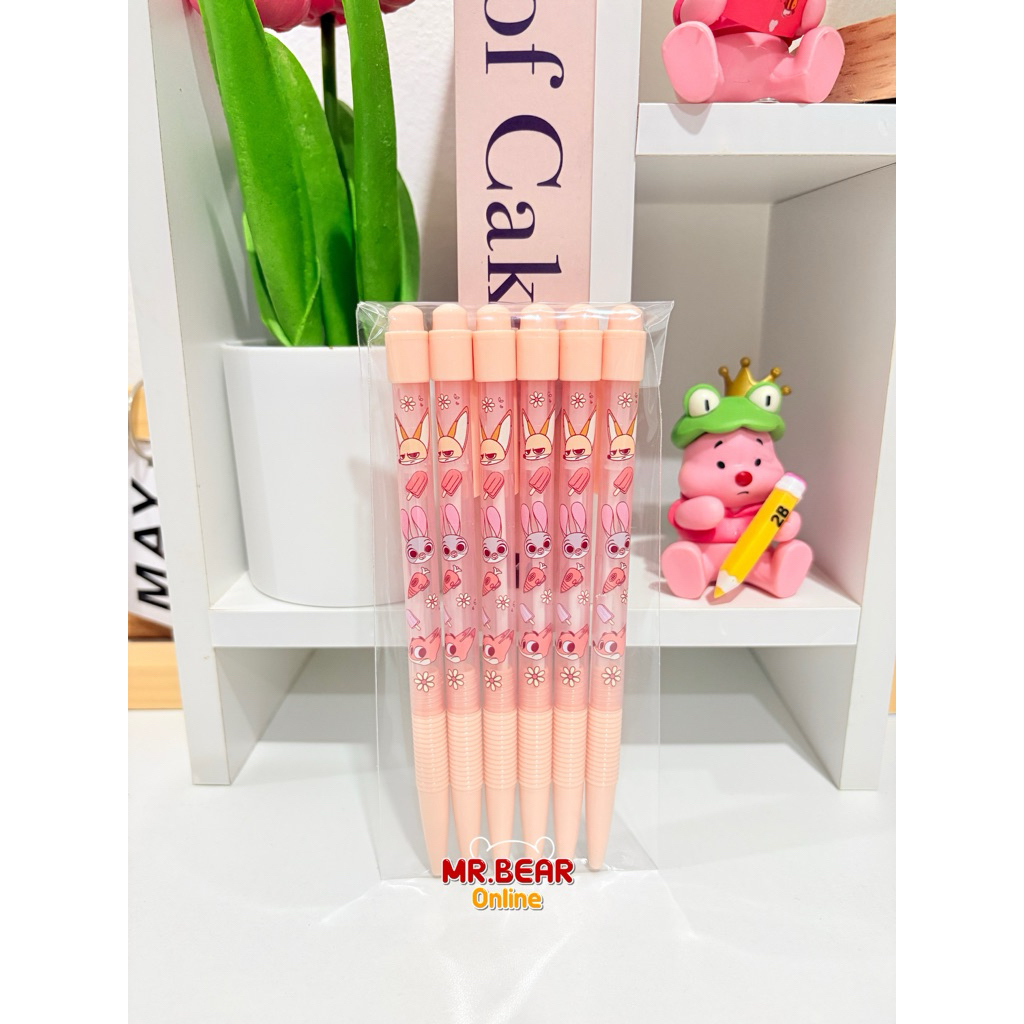 💓 ปากกา Zootopia ปากกาน้ำเงินซูโทเปีย แบ่งขาย 6 แท่ง 🐽