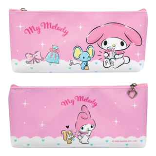 Sanrio กระเป๋าใส่ดินสอ ลายลิขสิทธิ์แท้ ขนาด 9.5*20 cm B57 กระเป๋าเครื่องเขียน หนังเทียมDisney Marvel