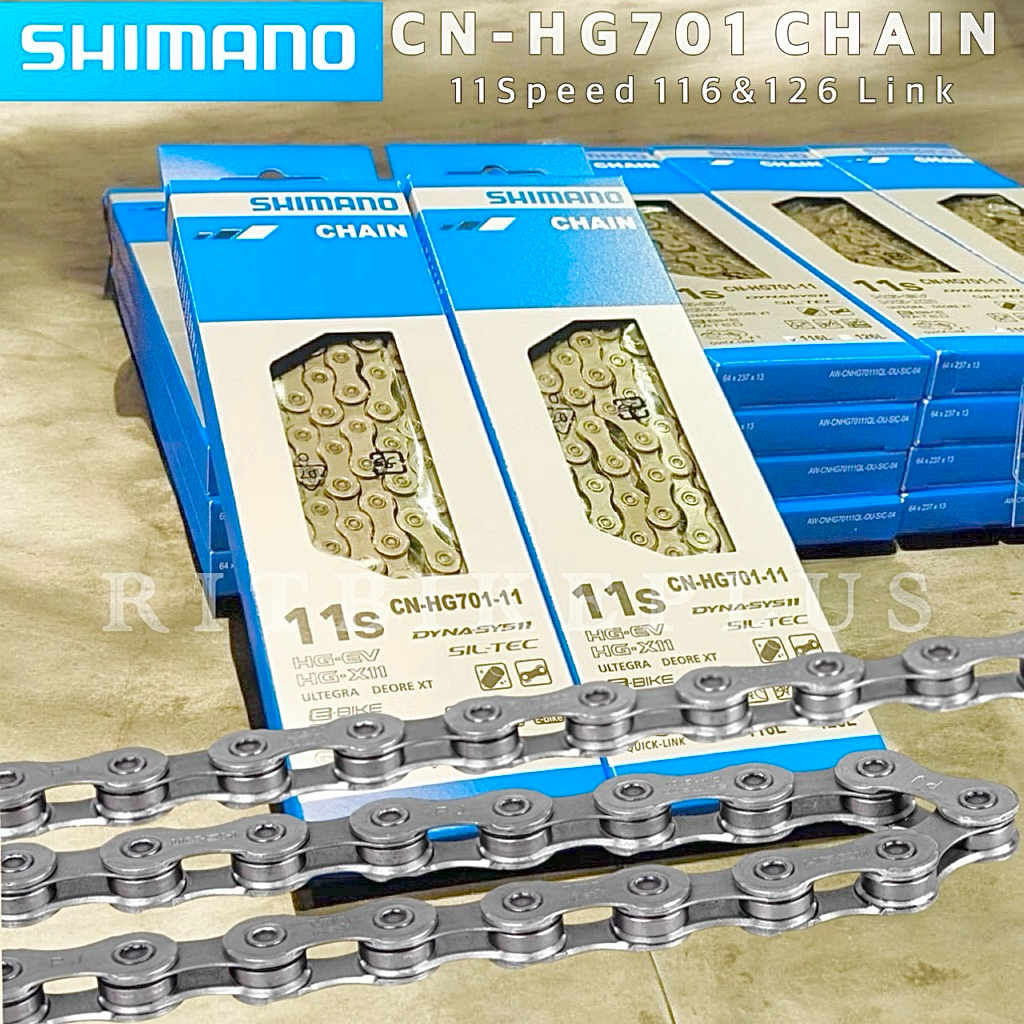 (ของแท้บริษัท) โซ่จักรยาน SHIMANO ULTEGRA /XT 12-Speed CN-M8100 116&126L พร้อมข้อต่อปลดเร็ว (สินค้าบริษัท)