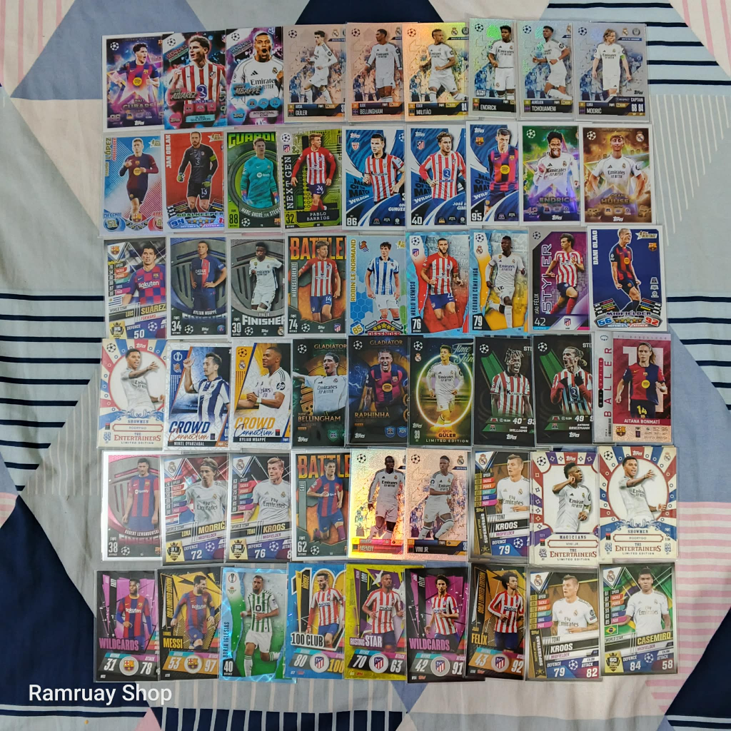 Topps Match Attax UCL Laliga ลาลีก้า การ์ดบอล Messi Modrić Kroos Real Madrid Barca Atletico มาดริต บาซ่า ส่งไว ของแท้