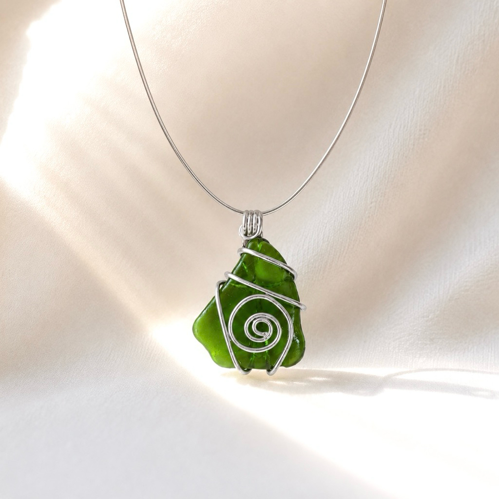 สร้อยคอ Sea glass 🏝️🏖️