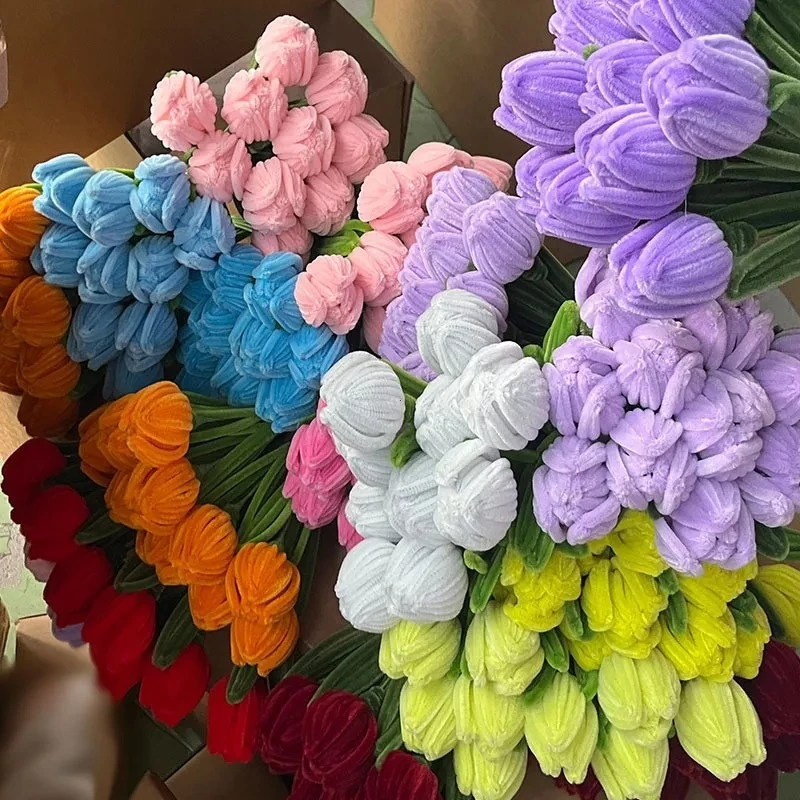 ลวดกำมะหยี่ DIY 100 ชิ้น หนา 6 มม ฟูนิ่ม บิดง่าย สีสันสดใส สร้างสรรค์งานประดิษฐ์ต่างๆ สำหรับงานฝีมือ thumbnail 3