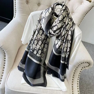 ผ้าคลุมไหล่ซาติน Shawl กันแดด ผ้าพันคอระบายอากาศดี อเนกประสงค์ สวมใส่ได้ทุกฤดู ใช้งานหลายโอกาส เดินทางทำงานออกไปเที่ยว