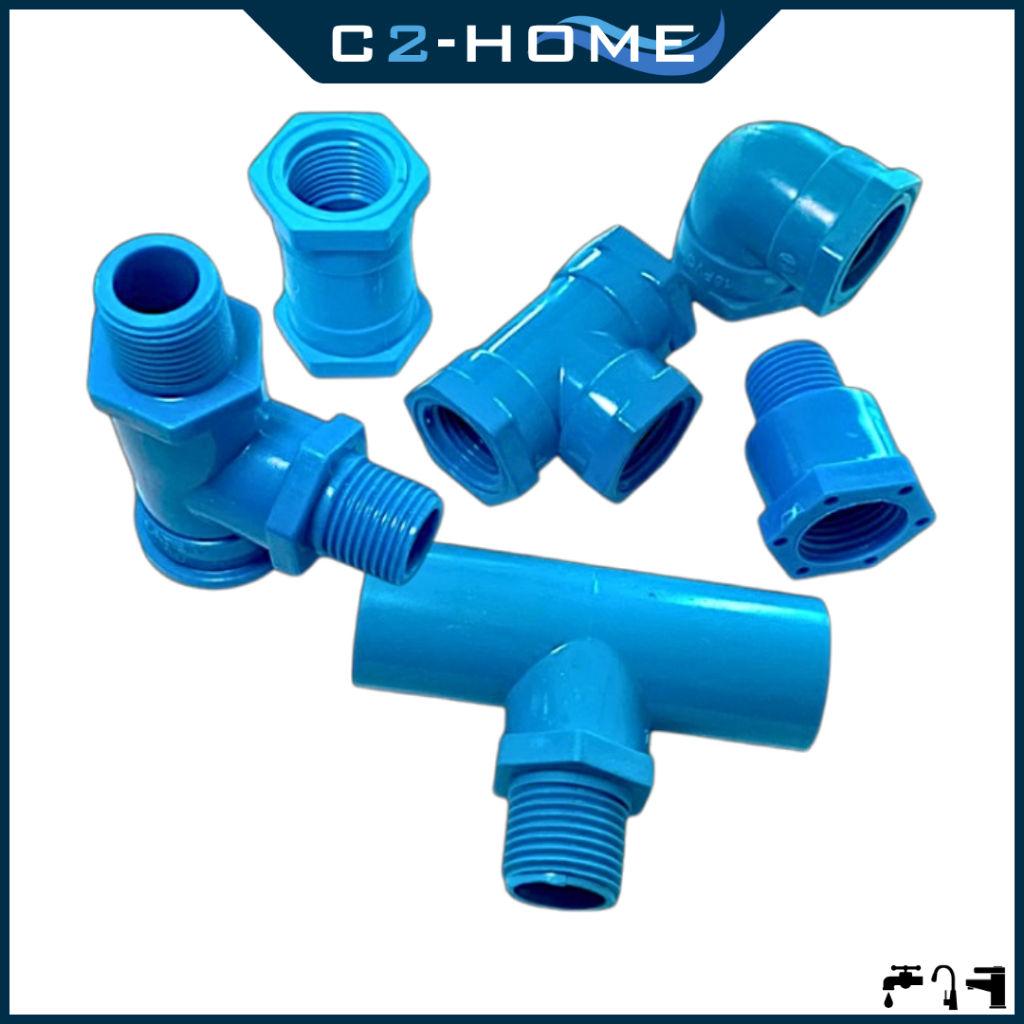 ข้อต่อ PVC เกลียวใน ม.ม. สามทาง 1/2 นิ้ว (4 หุน)