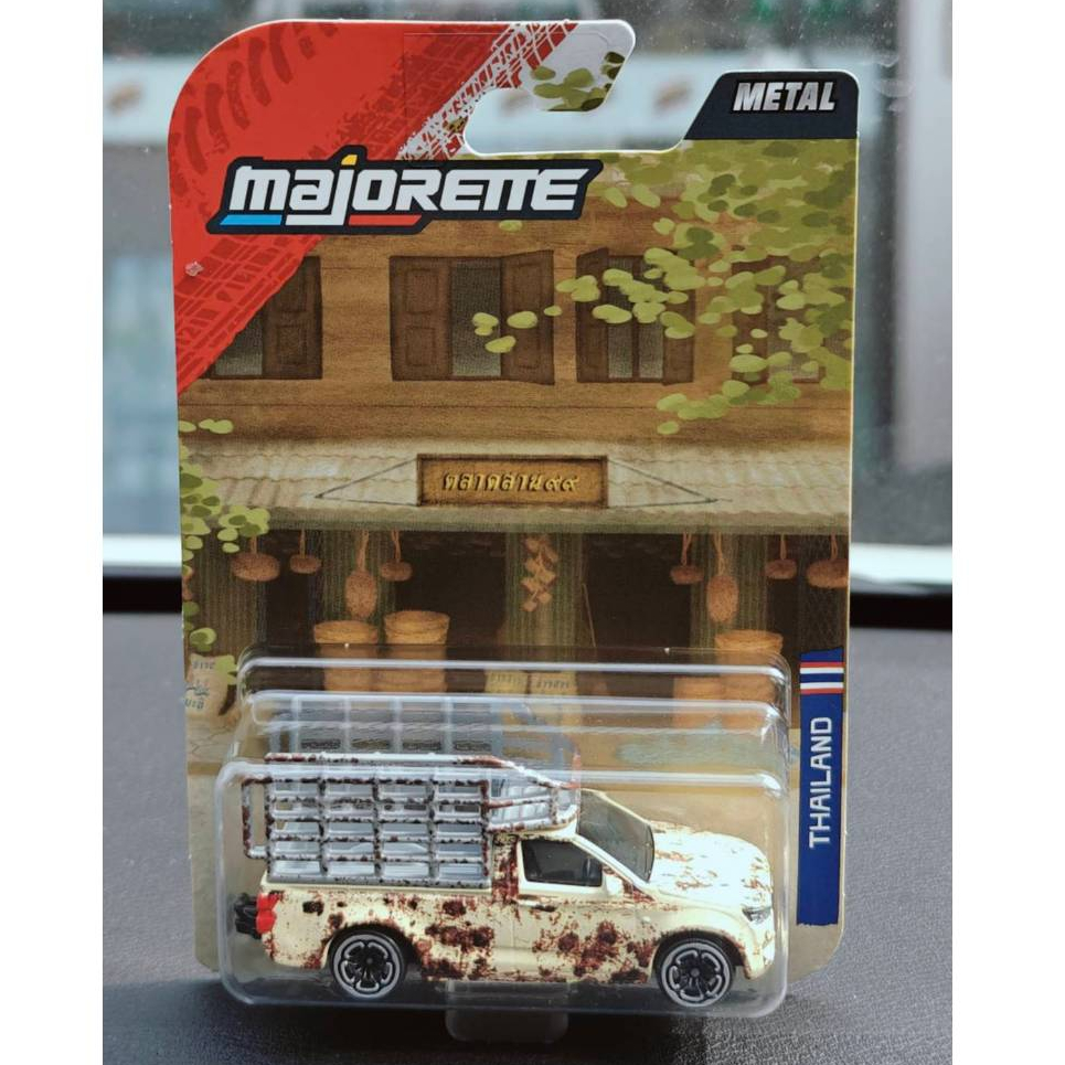 Majorette รถคอกซิ่ง ตัวถังสนิม รัสตี้ครีม รถอีซูซุ ดีแมคซ์ (ISUZU D-MAX)