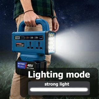 Makita อินเวอร์เตอร์ คลื่นไซน์บริสุทธิ์ เครื่องแปลงไฟUSB อินเวอร์เตอร์เพียวซายเวฟ หม้อแปลงไฟ 21V to 220V inverter socket
