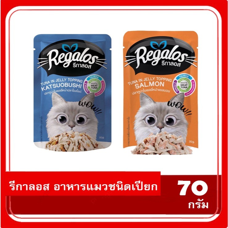 🐱 Regalos (รีกาลอส) อาหารแมวชนิดเปียก ขนาด 70g