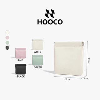 HOOCO กระเป๋าใส่เหรียญ กระเป๋าเก็บของขนาดเล็ก ที่ใส่บัตรขนาดเล็กแบบเรียบง่าย มีให้เลือกหลากหลายสี
