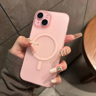 CrashStar เคสโทรศัพท์แบบแข็งบางพิเศษ แม่เหล็ก ผิวด้าน โปร่งแสง Phone Case For iPhone 17 16 15 14 13 12 11 Pro Max Plus