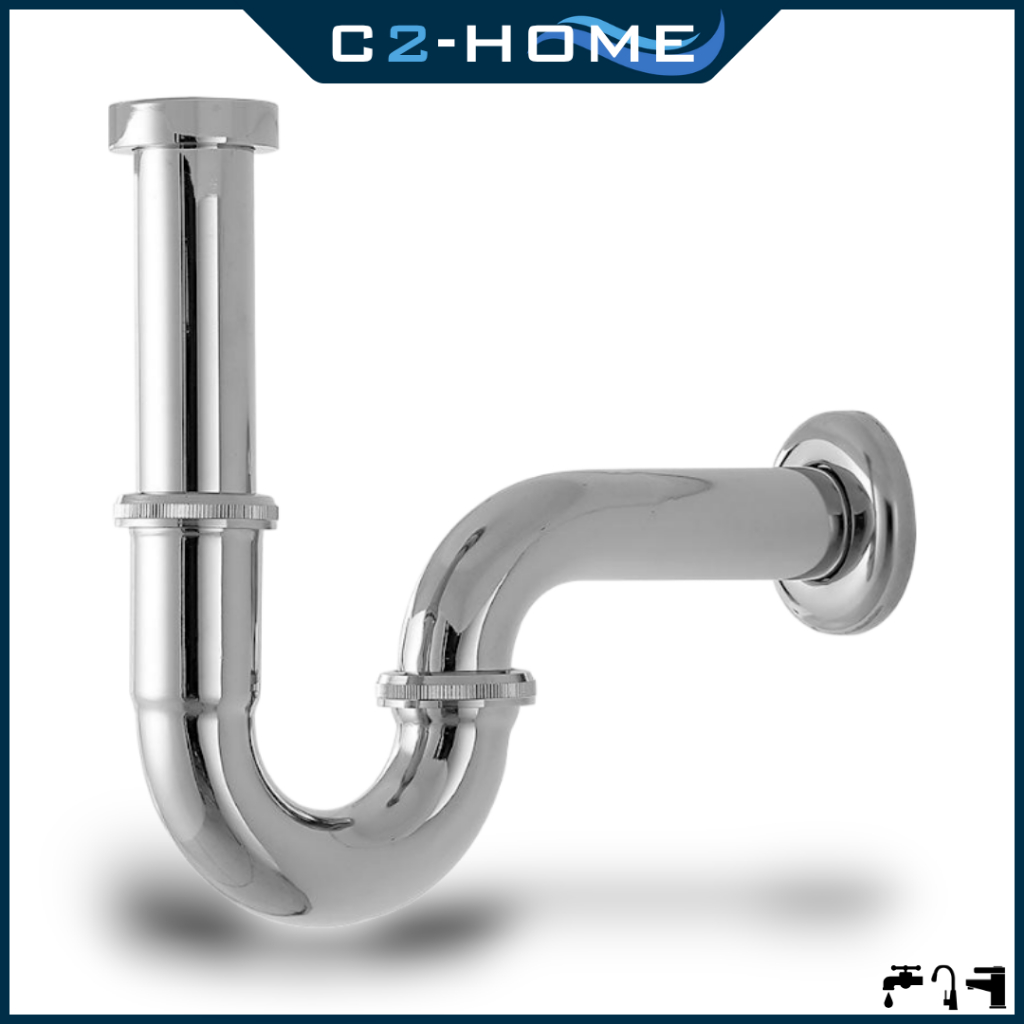 [C_HOME]ท่อน้ำทิ้ง ท่อน้ำทิ้งพีแทรฟสแตนเลส ท่อน้ำทิ้งอ่างล้างหน้า อ่างเดี่ยว ขนาด12นิ้ว