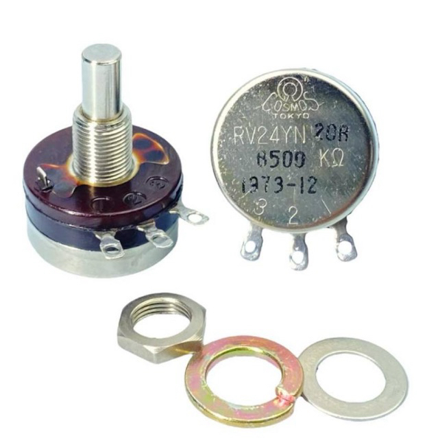 วอลลุ่ม TOCOS Cosmos Tokyo RV24YN 20R ค่า B500K (แกนกลมเรียบ) โวลุ่มเครื่องเสียง แอมป์หลอดไบอัส NOS 