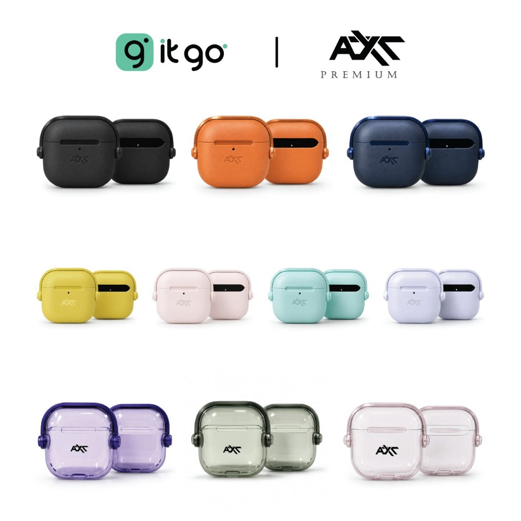 เคสหูฟัง AXT Airpords4-02 ดีไซน์มินิมอล เรียบหรู ปกป้องกันกระแทก สะดวกพกพา