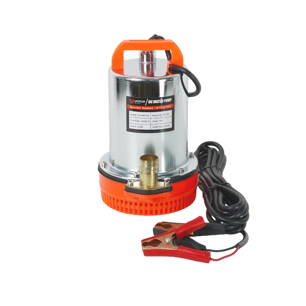 (Toolsdee ถูกสุด)  ปั๊มน้ำแบตเตอรี่ VERGIN DC 12V 300W ส่งน้ำสูงถึง 15 เมตร