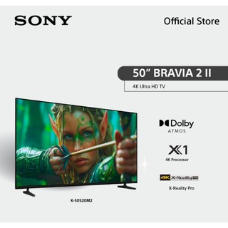 [New Model] Sony BRAVIA 2 ทีวี 50 นิ้ว รุ่น K-50S20M2 4K Ultra HD Smart TV (Google TV) | 4K HDR Processor X1™