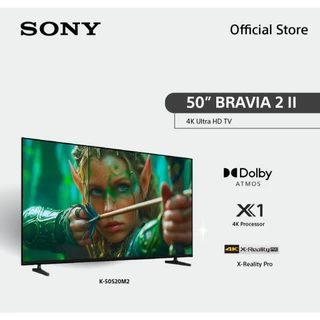 [Exclusive Online] Sony BRAVIA 2 ทีวี 50 นิ้ว รุ่น K-50S20M2 4K Ultra HD Smart TV (Google TV) | 4K HDR Processor X1™