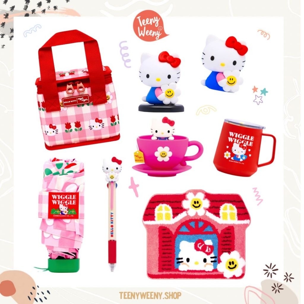 กระเป๋าซานริโอ้ Wiggle Wiggle x Hello Kitty Bag