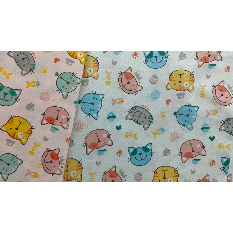 ผ้าคอตตอน 100% ลายน่ารักผ้าเนื้อดี  (ผ้าหน้ากว้าง 1.60 ม.)