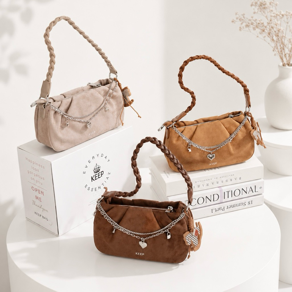 [New In ] Keep Cutie Bag กระเป๋าสะพาย ไซด์เล็ก ถือสะพายไหล่ได้ [มีบริการหลังการขาย]